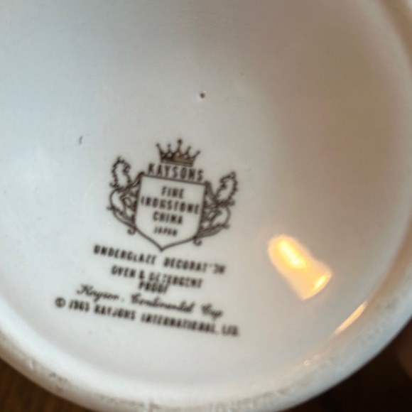 Kayson White Architectural Design Pedestal 5 Mugs Set vintage 1960’s - Picture 7 of 9